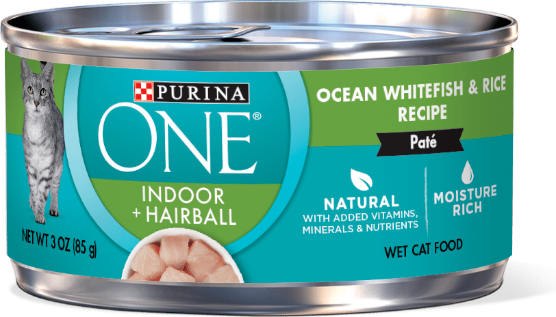 Purina ONE Indoor + Hairball Ocean Whitefish & Rice Recipe